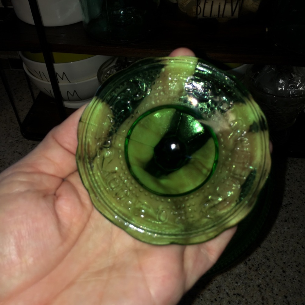 Vintage Green Candy Dish (Glass) - Picture 7 of 8